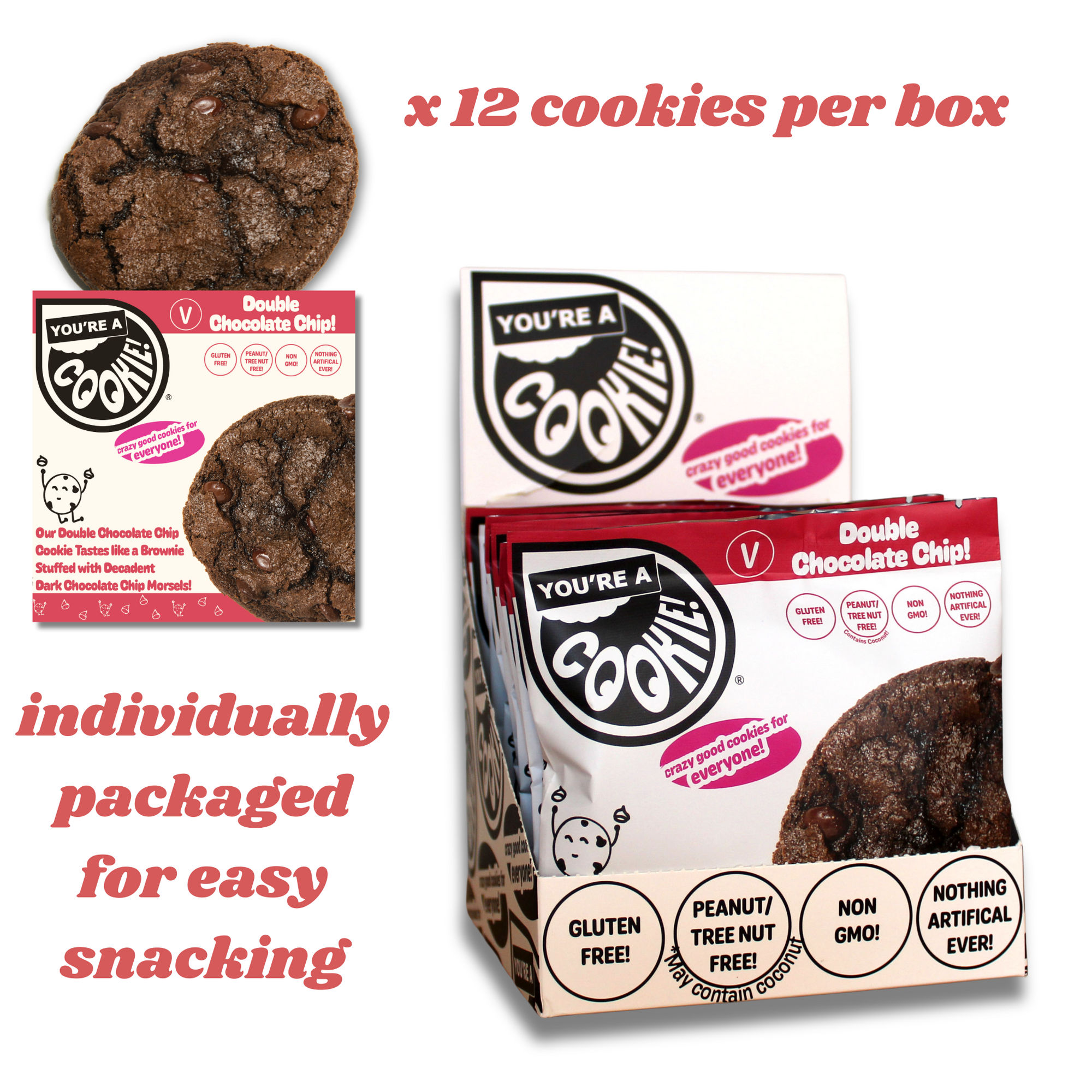 Vegan Double Chocolate Chip | Full Dozen
