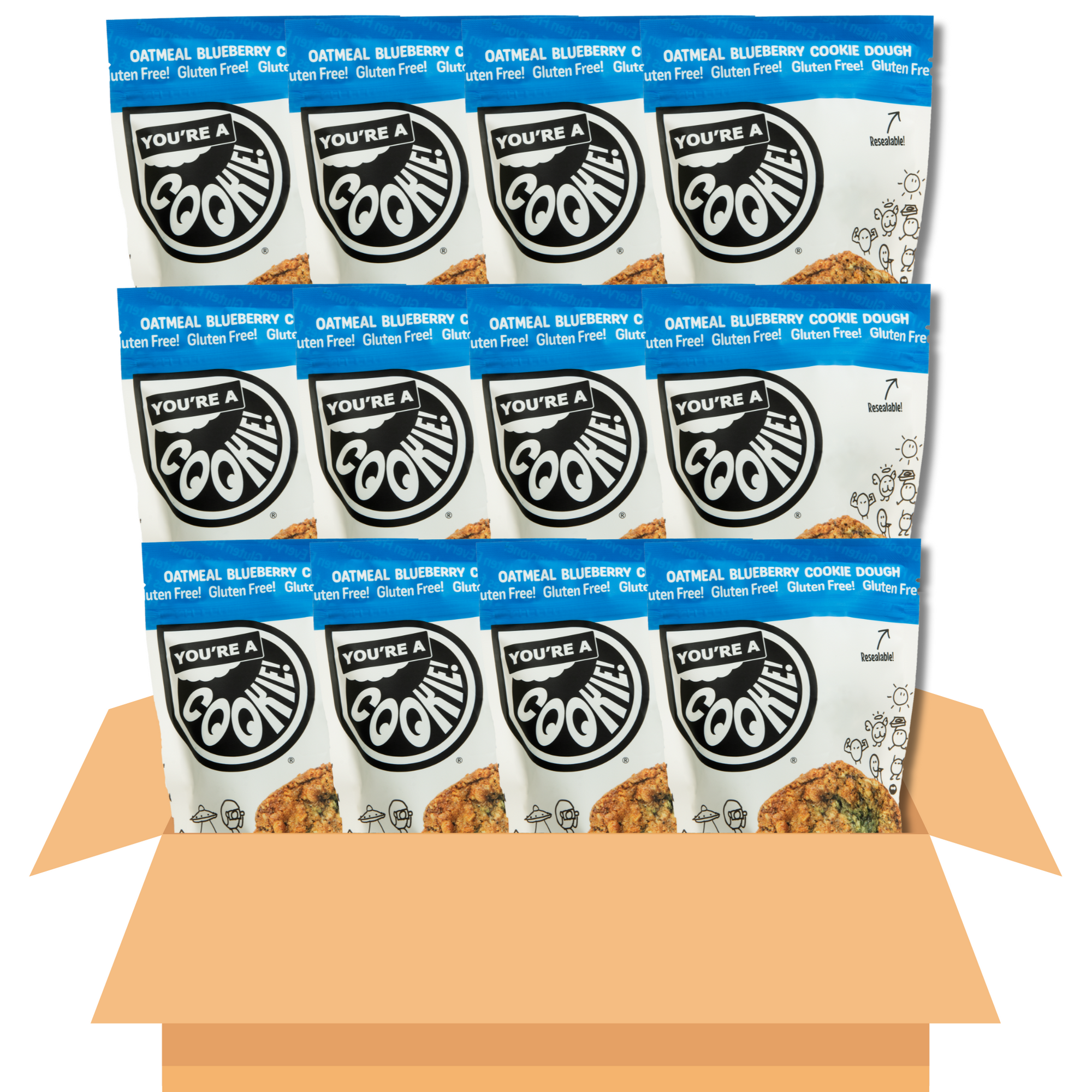Oatmeal Blueberry | Cookie Dough (12-Pack)