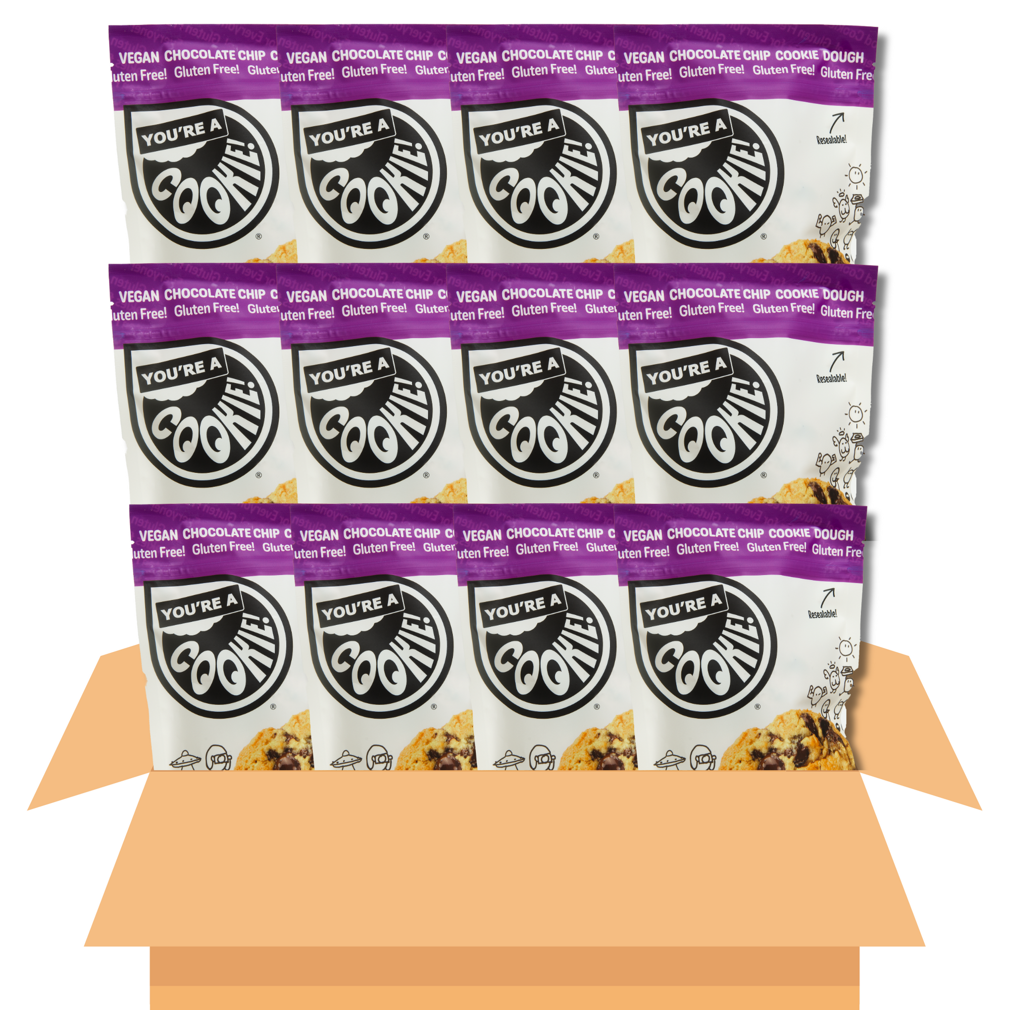 Vegan Chocolate Chip | Cookie Dough (12-Pack)