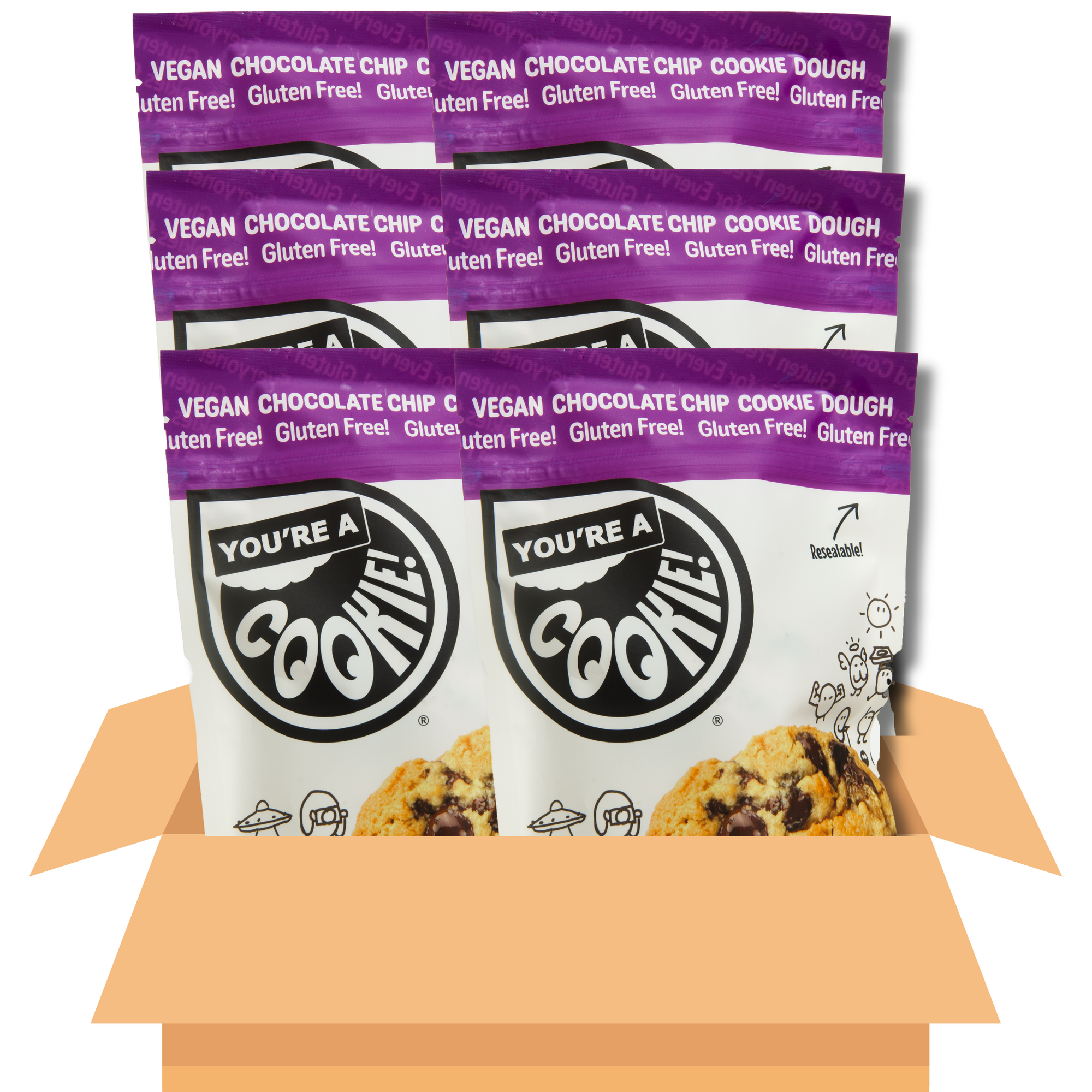 Vegan Chocolate Chip | Cookie Dough (6-Pack)