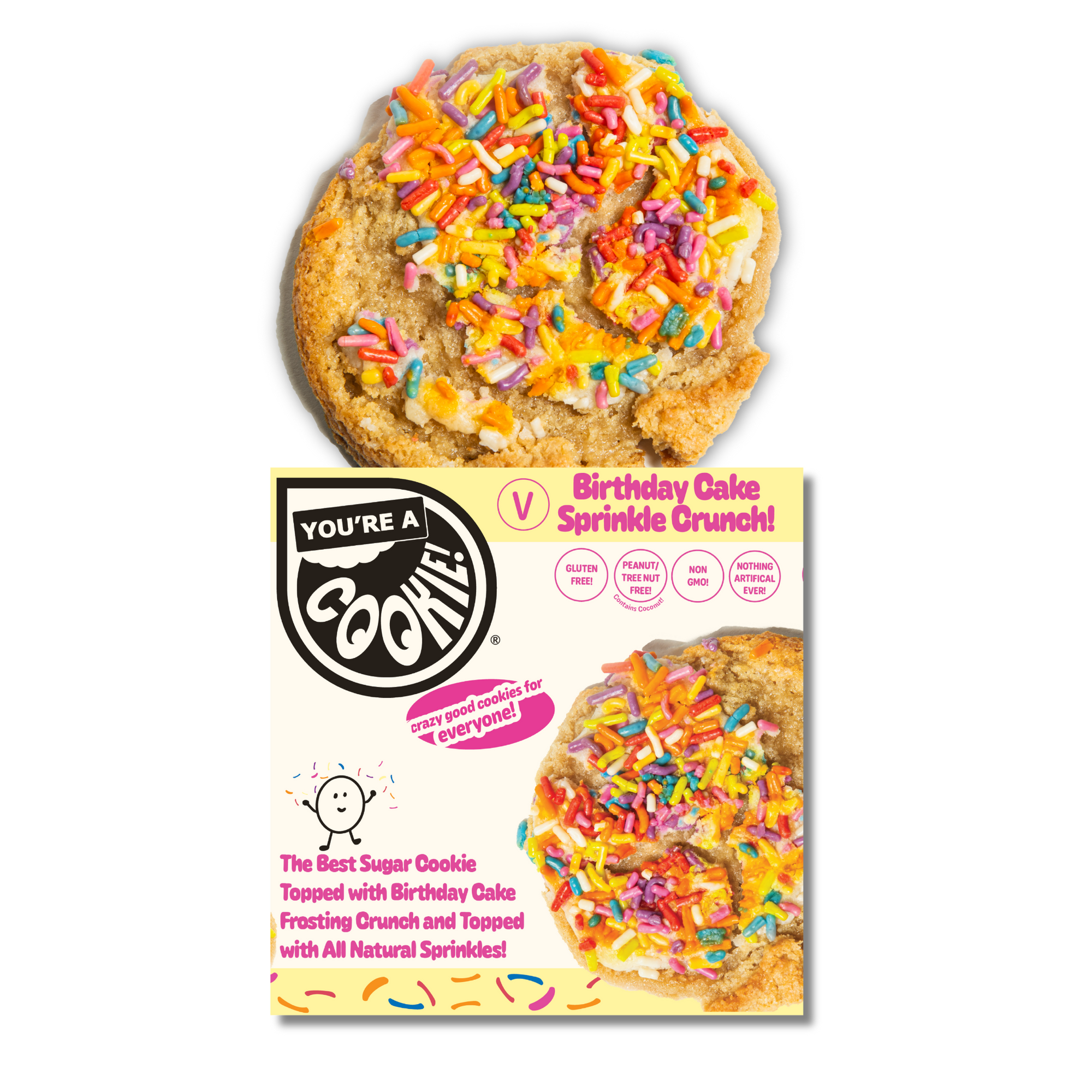 Vegan Sprinkle Birthday Cake Crunch | Full Dozen