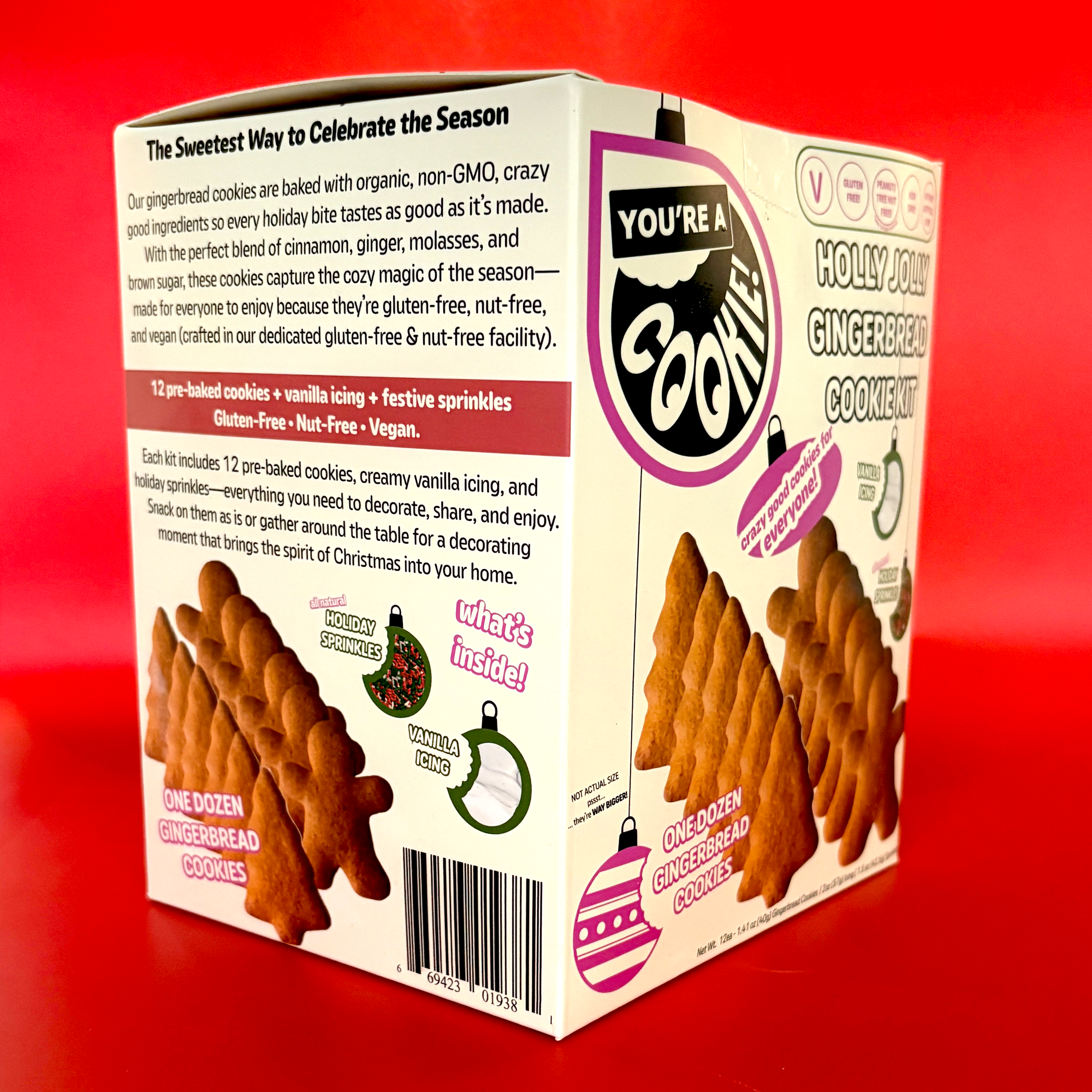 Holly Jolly Gingerbread Cookie Kit | Case Pack - Six (6) Kits