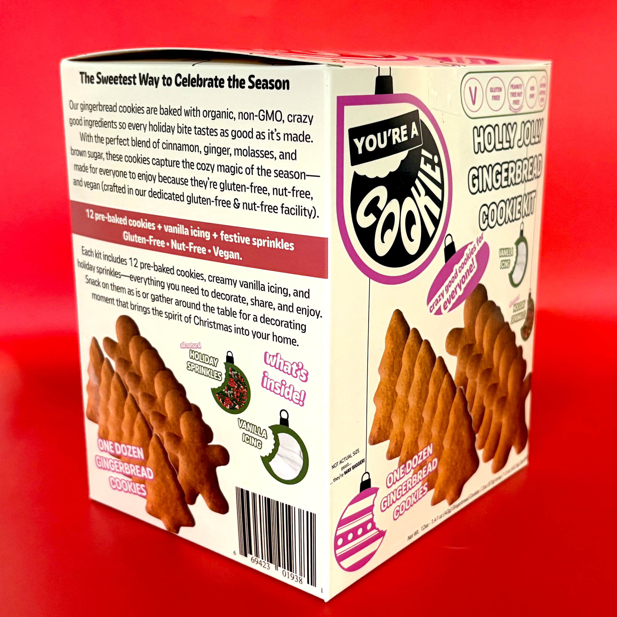 Holly Jolly Gingerbread Cookie Kit | Case Pack - Six (6) Kits