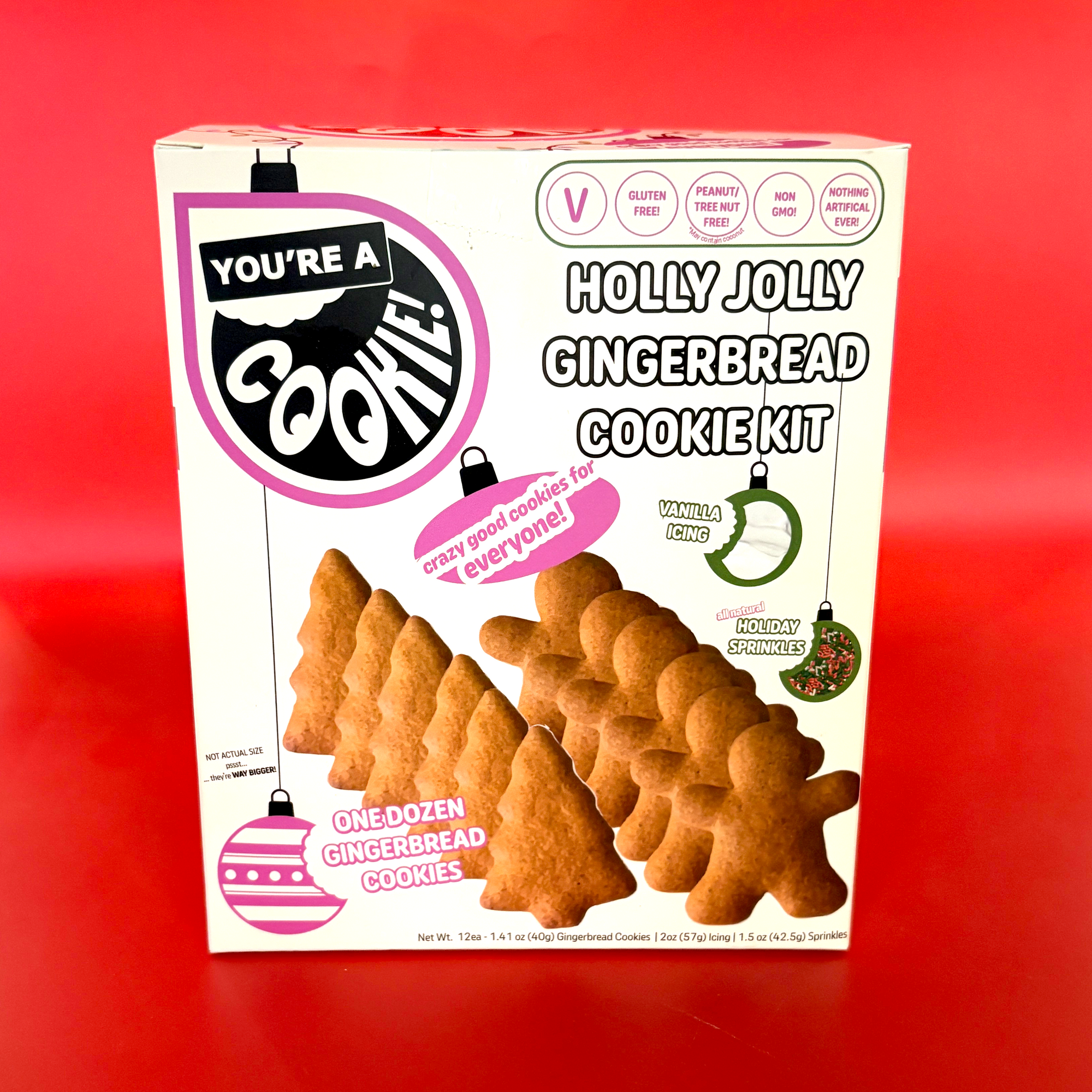 Holly Jolly Gingerbread Cookie Kit | Case Pack - Six (6) Kits
