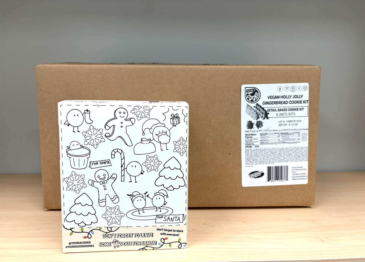 Holly Jolly Gingerbread Cookie Kit | Case Pack - Six (6) Kits